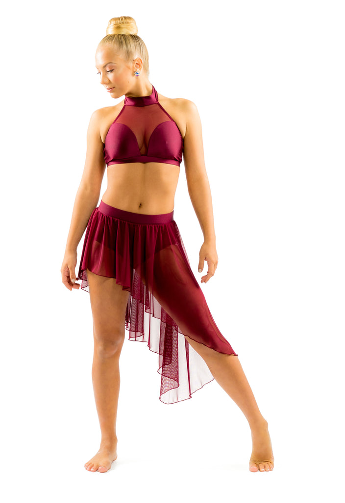 Asymmetrical Skirt - Patrick J Design.com, dance wear, costum costumes, dance