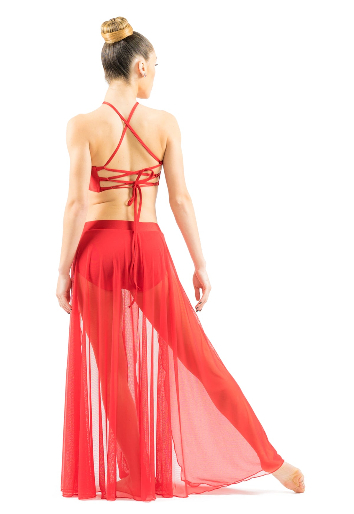 Double Slit Floor Length Skirt - Patrick J Design.com, dance wear, costum costumes, dance